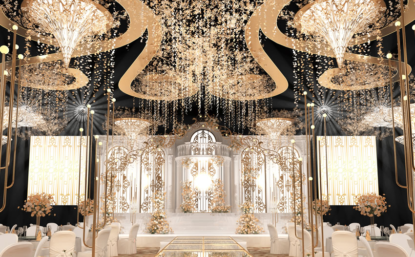 东丽花木兰喜事汇金色大厅效果展示